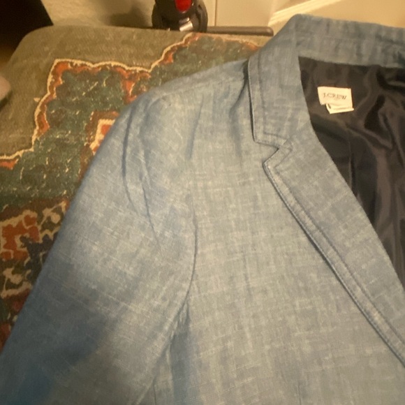 JCREW denim style lined blazer, comfy and like new! - Picture 9 of 14